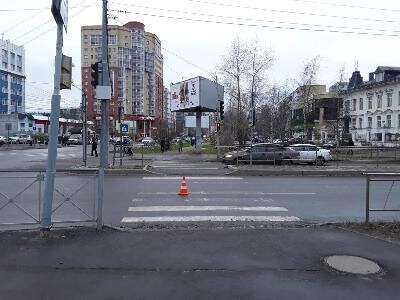В центре Архангельска водитель сбил пешехода на «зебре»